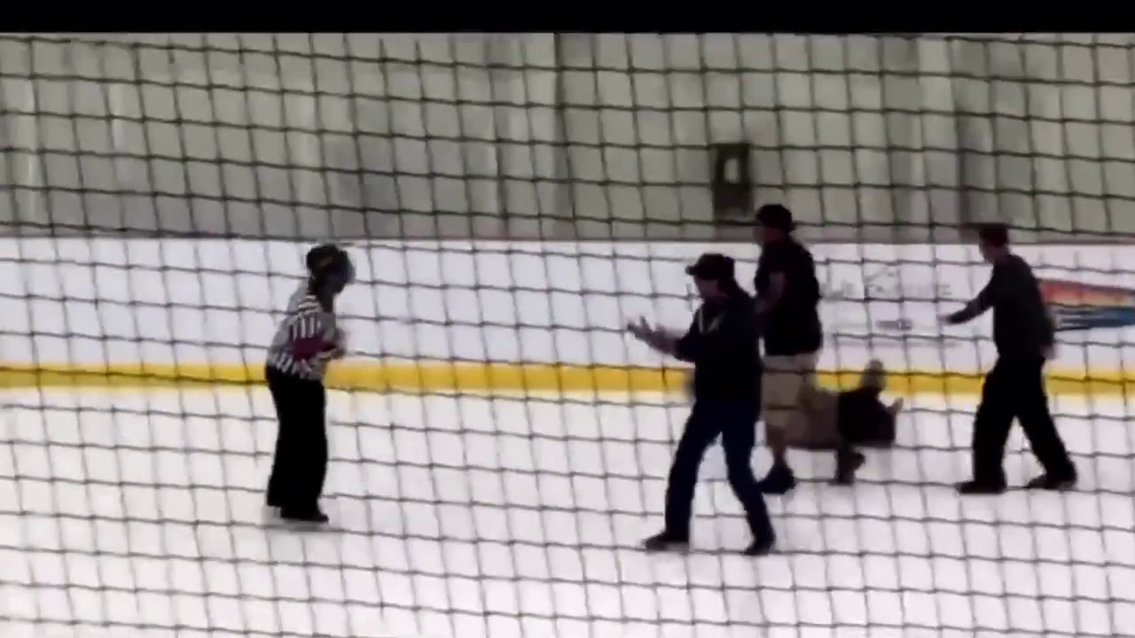 Hockey referee attacked during hockey kids tournament YouTube