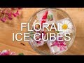 How to make decorative floral ice cubes for summer drinks