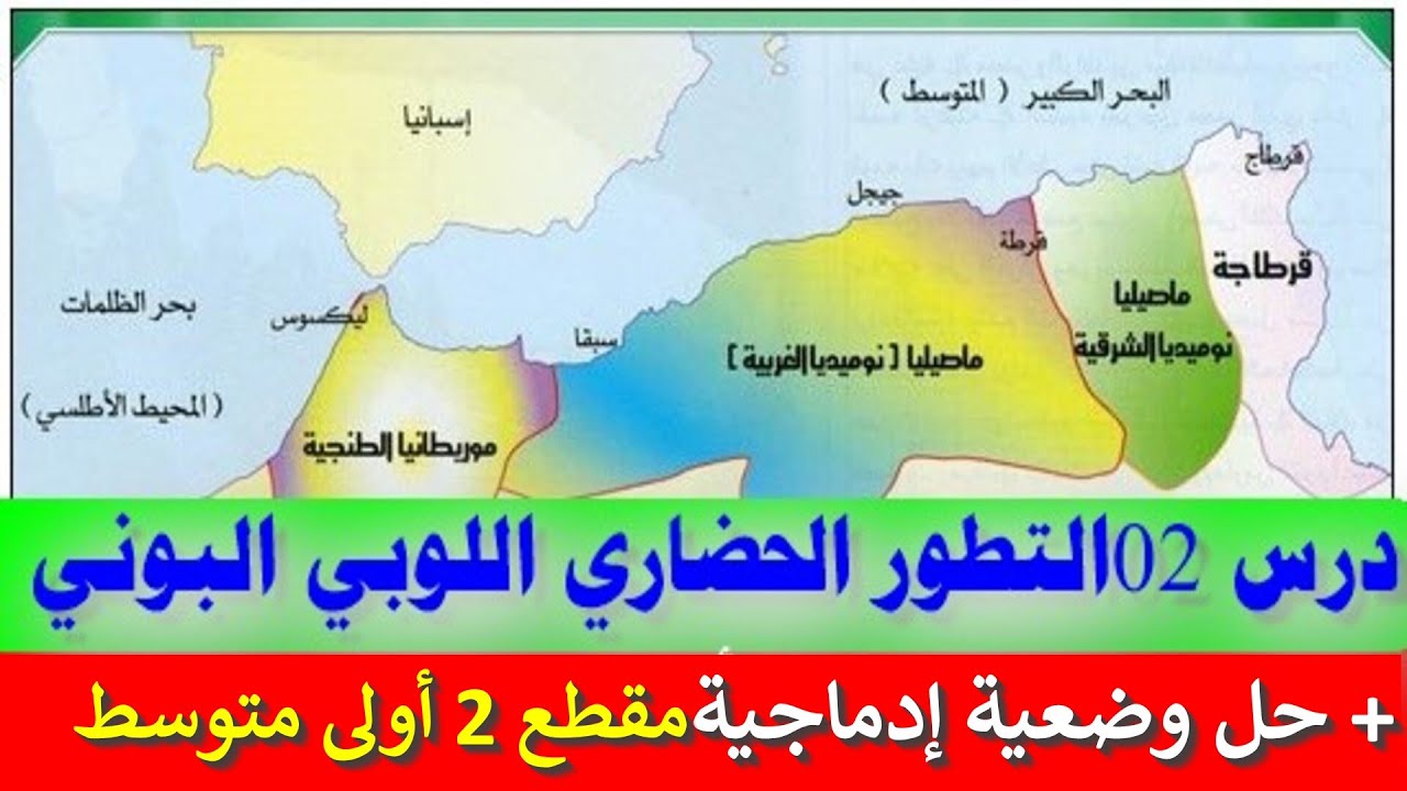 التطورالحضاري اللوبي البوني،+إدماج جزئي، درس2 تاريخ، المقطع 2 أولى متوسط