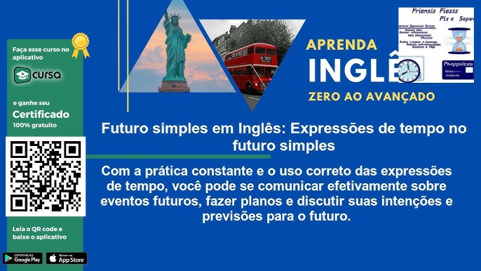 Aula 76 Futuro simples em Inglês: Uso do futuro simples para expressar  ações futuras Curso In 