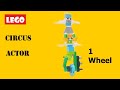 Lego Circus Performers - Building Instructions | Lego 1 wheel Bike | Lego wedo 2.0