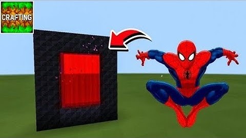 Crafting And Building : How To Make PORTAL To Spiderman Dimension