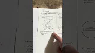 2001-2006 Acura MDX Rear Differential Oil Temperature Sensor Replacement Instructions Tutorial