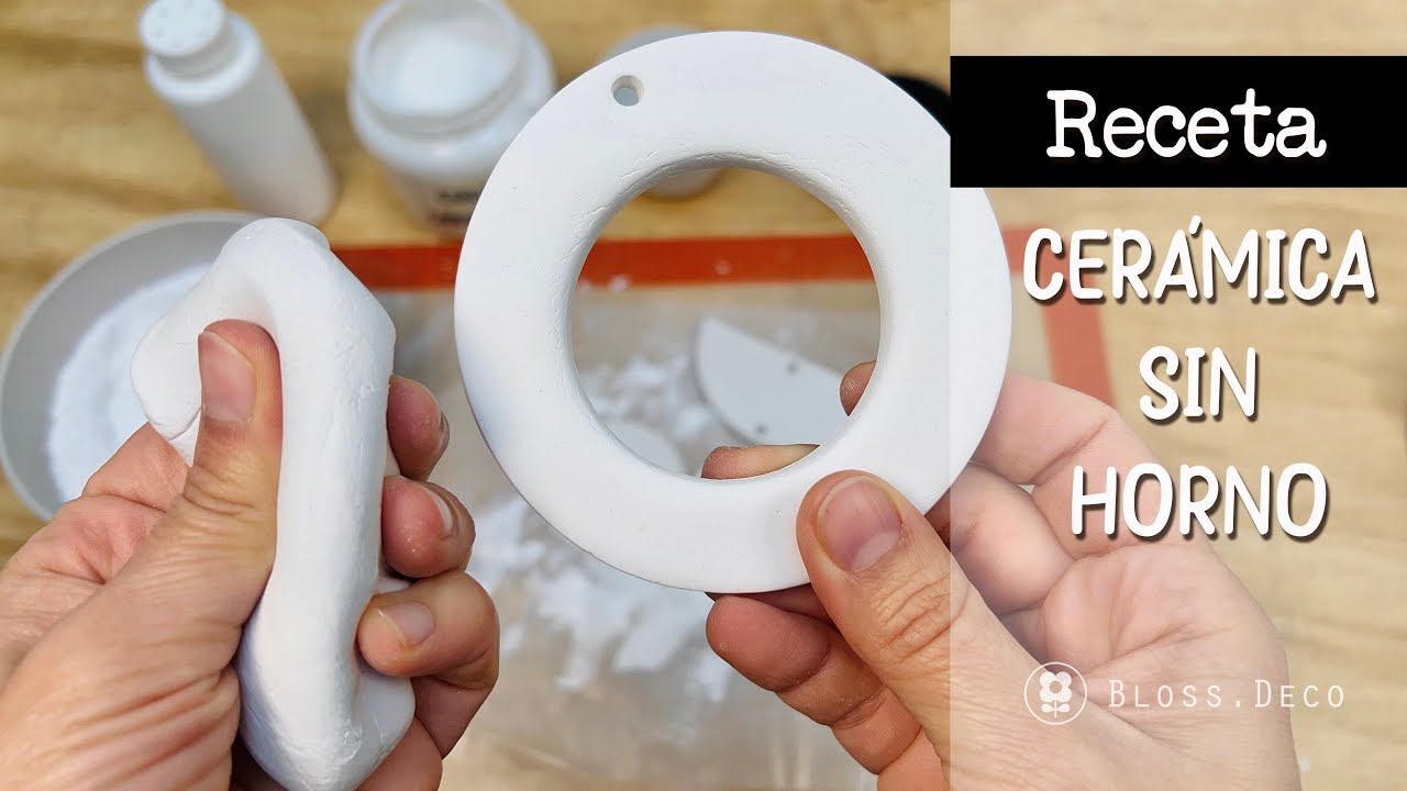 🥣 RECETA DE CERAMICA SIN HORNO 💯😃🌸  AIR DRY CLAY RECIPE / NO BAKE CERAMIC / SECADO AL AIRE