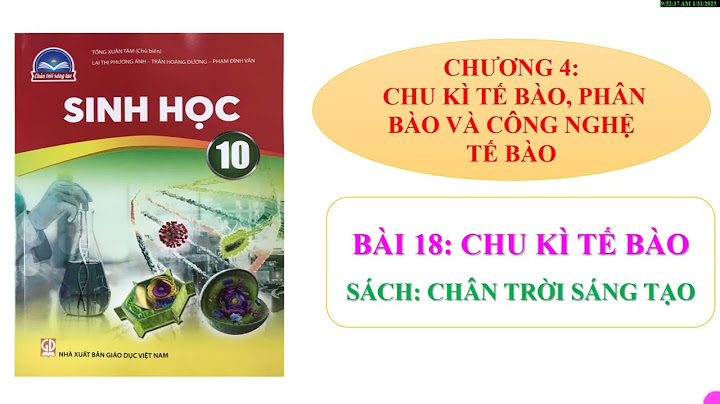 Giải bài tập sinh học 10 nâng cao bài 18 năm 2024