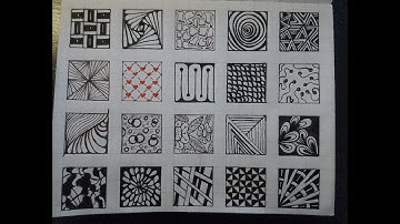 1001 Easy tangle patterns #33