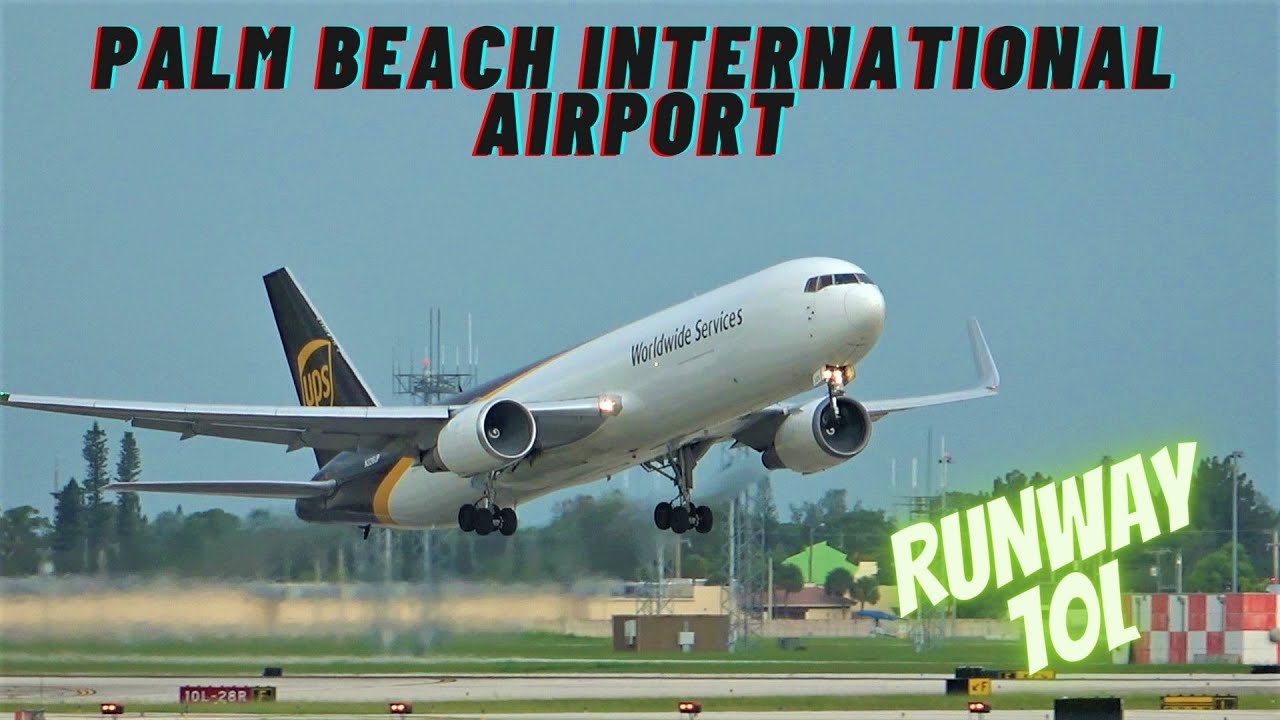 [4K] PLANE SPOTTING RUNWAY 10 LEFT  PALM BEACH INTERNATIONAL AIRPORT (PBI) 8/13/21.