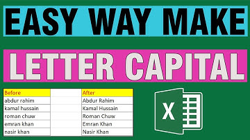How To Capitalize Only The First Letter Of A Sentence In Excel - Microsoft Excel