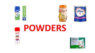 Powders | Types of Powders |
