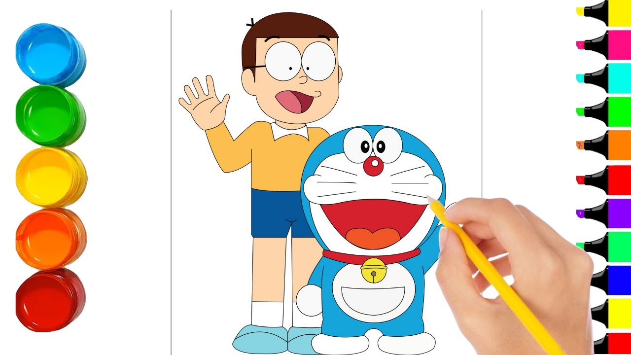 Doraemon Drawing Tutorial - How to draw Doraemon step by step