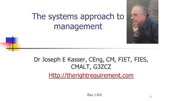 The Systems Approach to Management