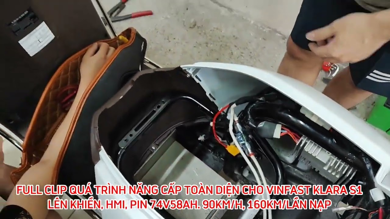 FULL CLIP LÊN KHIỂN, HMI, LÊN PIN CHO KLARA S1. 90KM/H. 160KM~210KM/LẦN NẠP