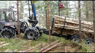 Vimek 404 T8 Duo  it's both a harvester and a forwarder