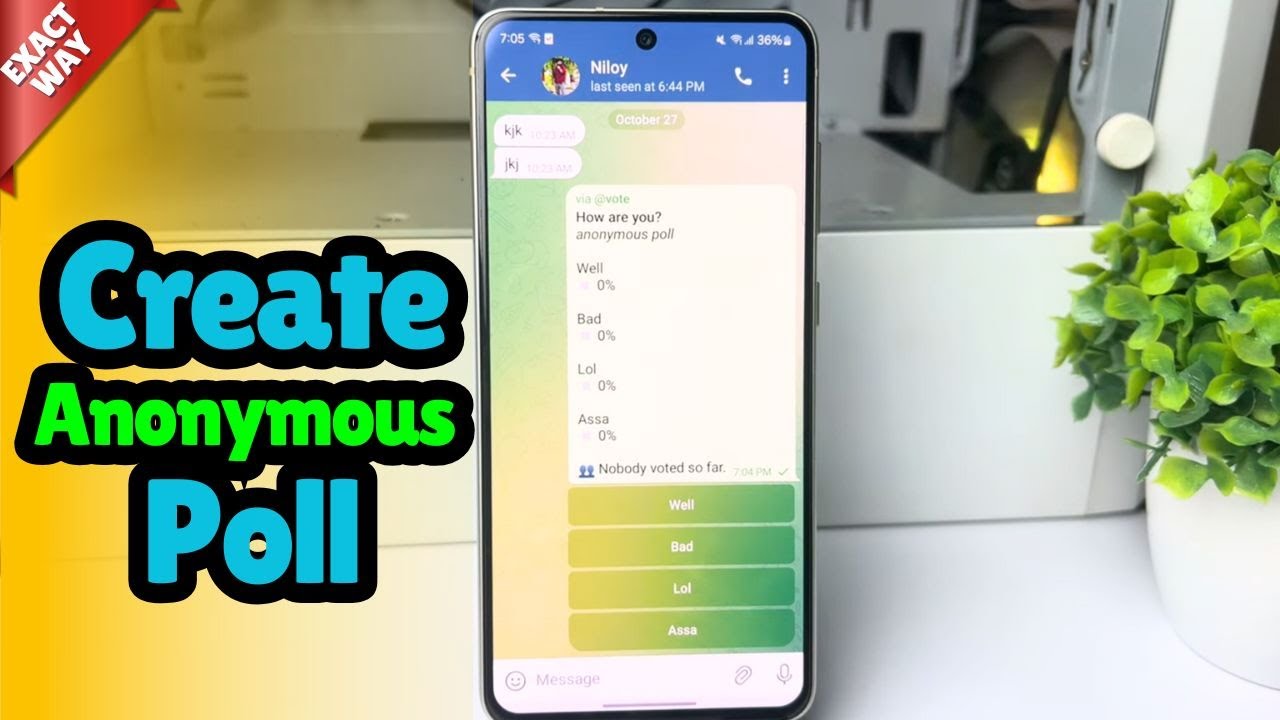 How to create anonymous poll on telegram (2025) - YouTube