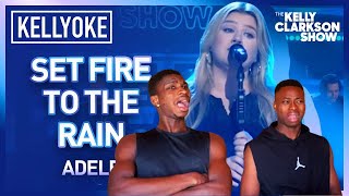 [KELLY CLARKSON] | REACTION to Kelly Clarkson Sings 'Set Fire To The Rain' By Adele | Kellyoke