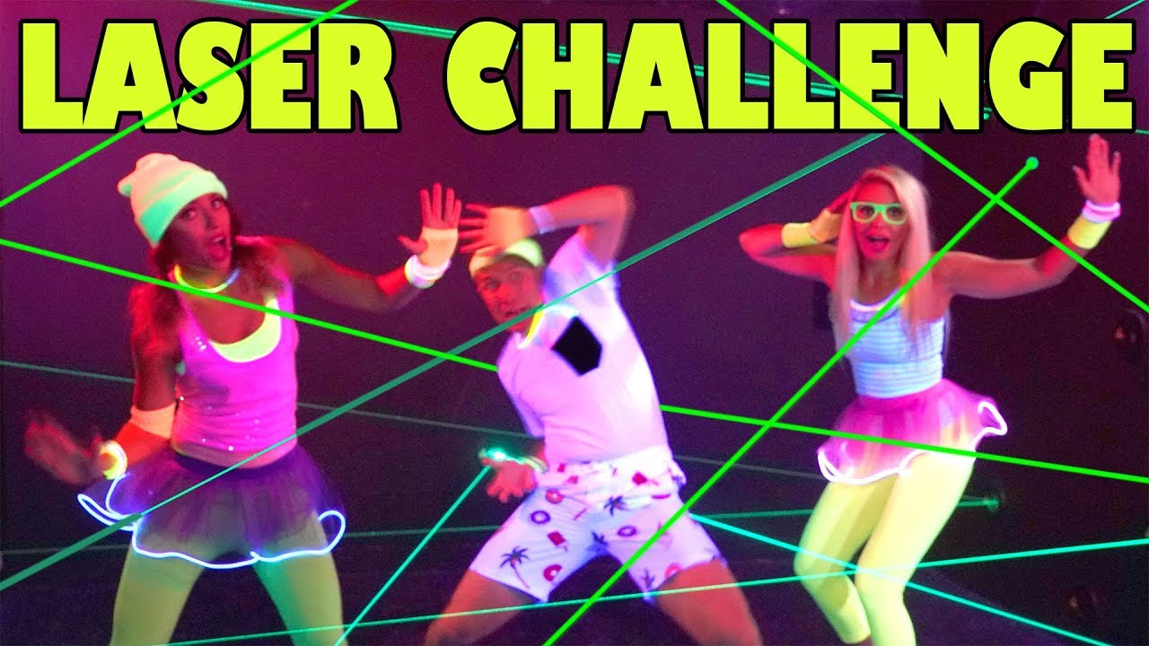 Laser Glow Challenge Ropes Course Laser Maze  Mini Golf at GlowZone Totally TV