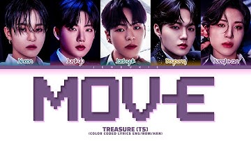 TREASURE (T5) MOVE Lyrics (트레저 (T5) MOVE 가사) (Color Coded Lyrics)