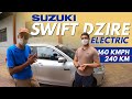 Suzuki Swift Dzire Electric Car Conversion. With gears!