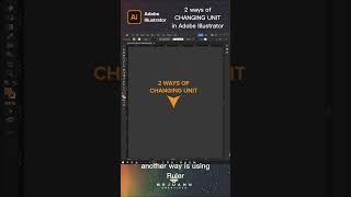 2 ways on changing units in adobe illustrator