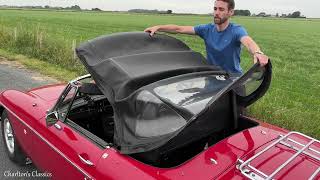 MGB Roadster  Stowing the Hood