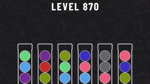 Ball Sort Puzzle Level 870 #ballsortpuzzle #ballsortpuzzlegameplay #puzzlegame #mobile games