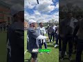 David Benavidez and the Seattle Seahawks Swap Champion Gear