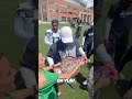 David Benavidez and the Seattle Seahawks Swap Champion Gear
