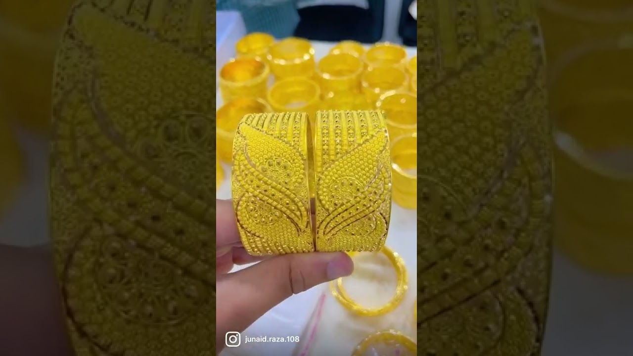 22k gold broad bangles bright jewellery dubai