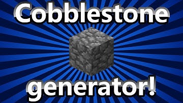 How to make the easiest and most efficient cobblestone generator!