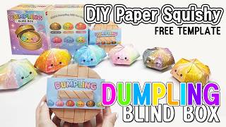 DIY Paper Squishy | Dumpling Blind Box(Free template) – So Satisfying 🥟 screenshot 1