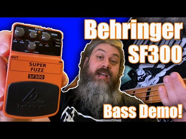 Behringer | SF300 Superfuzz | Bass demo! - YouTube