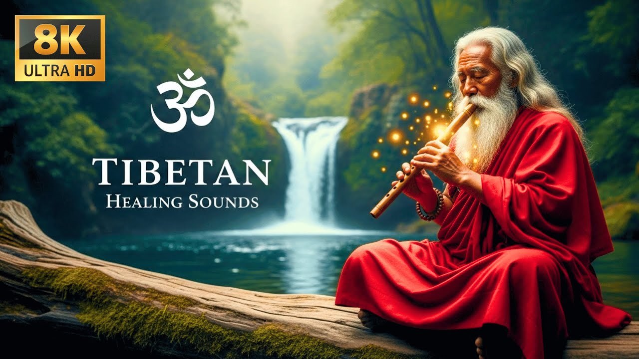 Tibetan Flute Healing 432Hz 🌿 Deep Sleep Music for Stress Relief ...