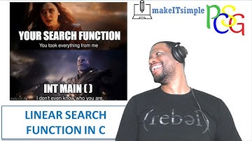 CAPE COMP SCI: Functions | Linear Search function