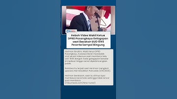 Viral Video Wakil Ketua DPRD Pasangkayu Gelagapan saat Bacakan UUD 1945, Peserta Sampai Bingung