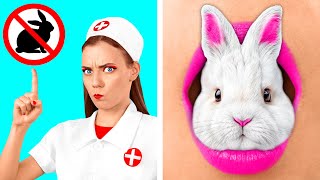 картинка: Как Пронести Животных в Больницу | Смешные Челленджи от Fun Teen