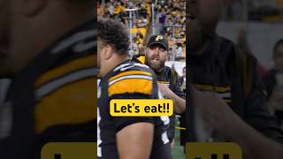 "Let's EAT" 😤 Brett Keisel to Cam Heyward before the Jets game #steelers #nfl #shorts