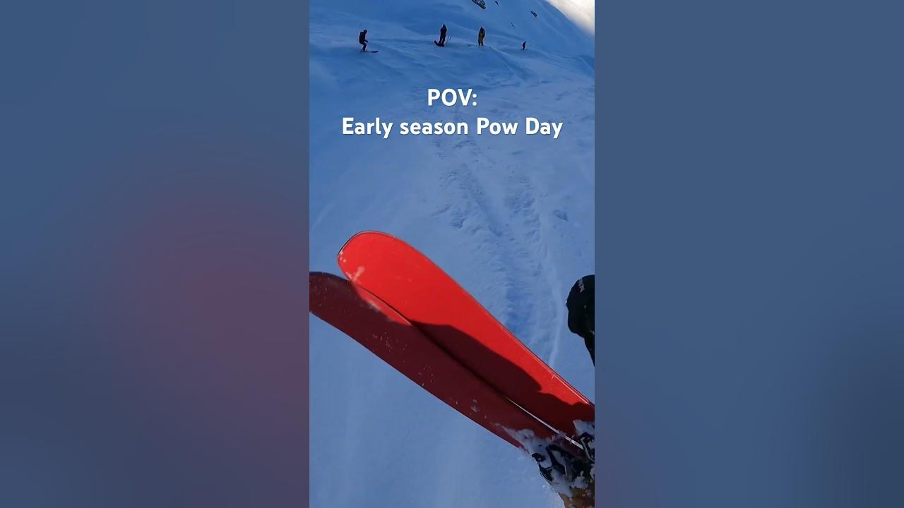 POV SKIING WITH YOUR FRIEND ON A POW DAY!! freeskiing ski 