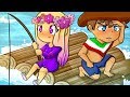 ¡MI NOVIA Y YO NOS PERDEMOS EN EL OCÉANO! 🌊😱 ¡MINECRAFT Y RAFT! 🦈  #1