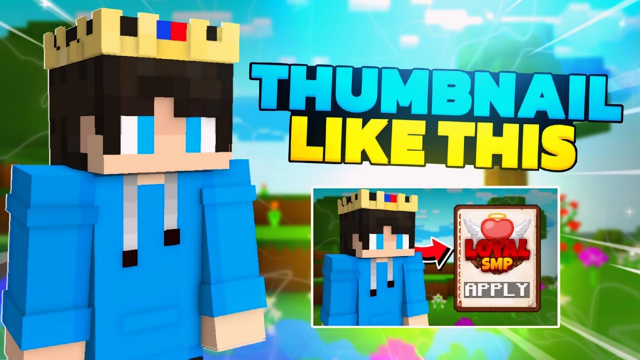 How To Make Minecraft Thumbnail Like Me 🤩 - YouTube