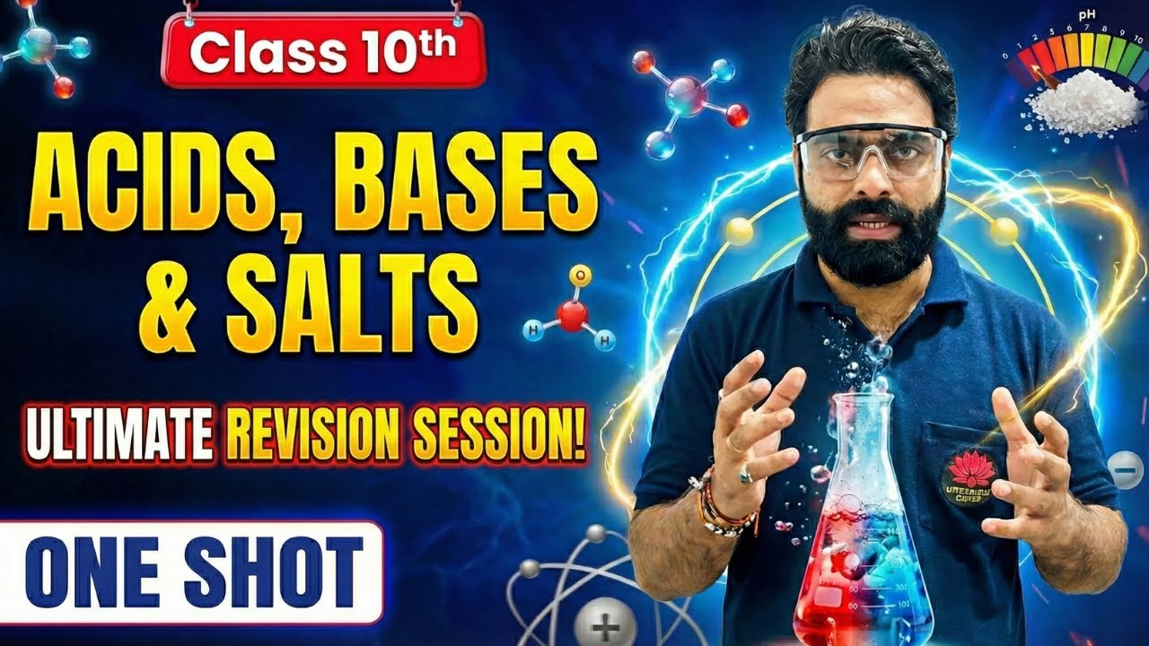Acids Bases and Salts Class 10 || Complete Revision IN ONE SHOT || BY Anmol Sir