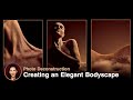 Creating an elegant bodyscape with makeup powder  photo deconstruction
