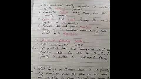 Online Classes for Class 4 EVS Chapter 1 Me and My Family Exercise by Sr. Praneeta