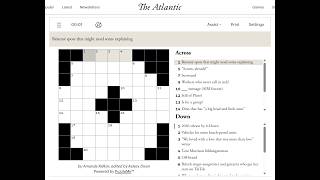 The Atlantic Crossword 26/06/2026