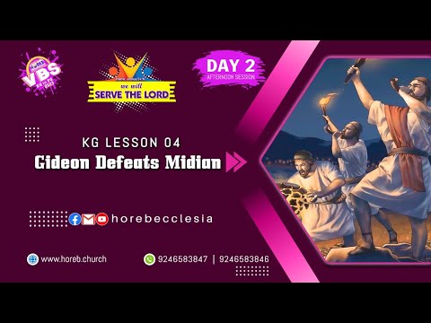 HOREB VBS 01-05-2023 | DAY-2 Afternoon Session | KG Lesson-4 | HOREB Prayer House