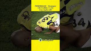 4-0 Biten Fenerbahçe - Sivpor Maçı 10.11.2024 Için Hazırlanan Sayko Edit