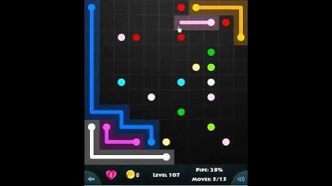 flow game facebook - 11 x 11 mania level 107 Connect the dots