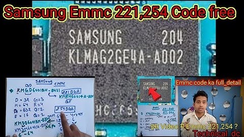 Samsung Emmc 221,254 Code Read..#technicaldcallout #onlinemobilerepairing
