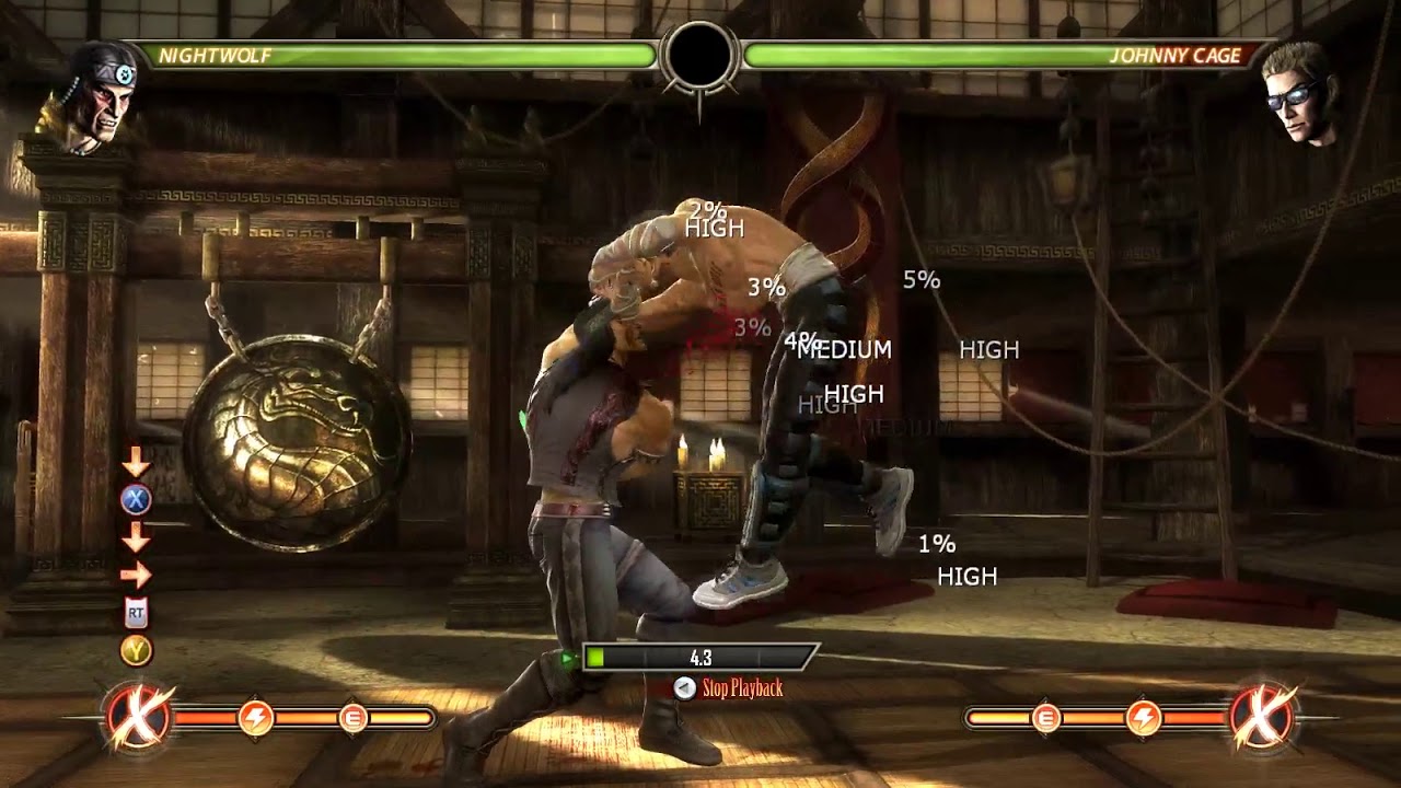 Mortal Kombat 9 Nightwolf Combo Youtube