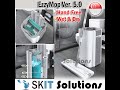 Skit solutionsezzymop 50 ezzy magic flat mopbucket set floor cleaning microfiber cloth wet dry