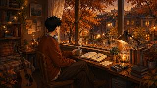 🍂 Autumn Windowlights — Cozy Fall Lo-Fi Beats & 8-Bit Pixel Ambience